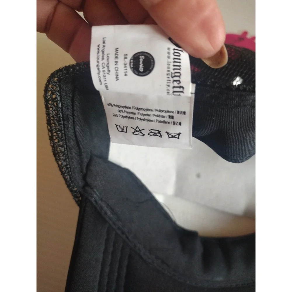 Hello Kitty by Sanrio Baseball Cap Hat unisex One Size Black Adjustable Snapback